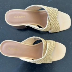 Old Navy Woven Heeled Sandals